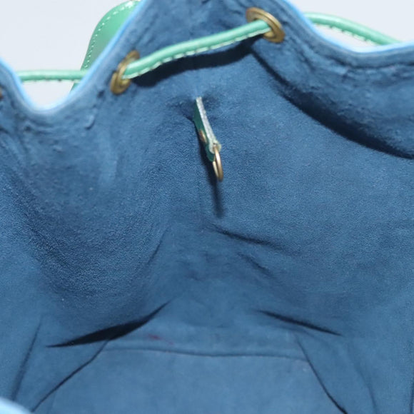 LOUIS VUITTON Epi Noe Shoulder Bag Bicolor Green Blue M44044 LV Auth BD2117