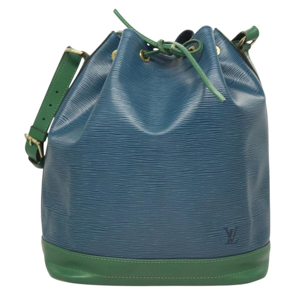 LOUIS VUITTON Epi Noe Shoulder Bag Bicolor Green Blue M44044 LV Auth BD2117