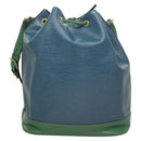 LOUIS VUITTON Epi Noe Shoulder Bag Bicolor Green Blue M44044 LV Auth BD2117-2