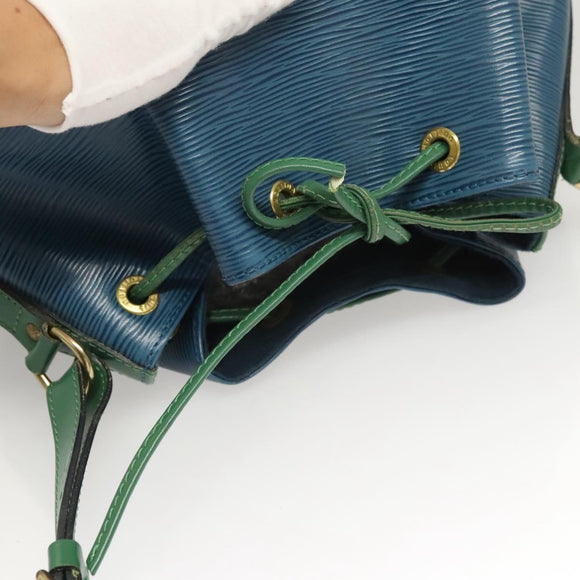 LOUIS VUITTON Epi Noe Shoulder Bag Bicolor Green Blue M44044 LV Auth BD2117
