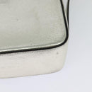 Salvatore Ferragamo Gancini Bag Leather Champagne Gold Silver Auth BD2119-17
