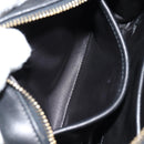 PRADA Ribbon Shoulder Bag Leather Black Gold Auth BD2127V-25