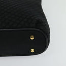 BALLY Chain Shoulder Bag Nylon Black Gold Auth BD2129-14