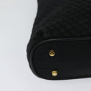 BALLY Chain Shoulder Bag Nylon Black Gold Auth BD2129-15
