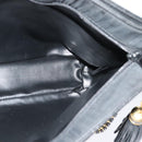 BALLY Chain Shoulder Bag Nylon Black Gold Auth BD2129-18