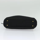 BALLY Chain Shoulder Bag Nylon Black Gold Auth BD2129-5
