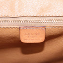 CELINE Macadam Canvas Shoulder Bag PVC Leather Brown Gold Auth BD213-14