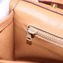 CELINE Macadam Canvas Shoulder Bag PVC Leather Brown Gold Auth BD213-17