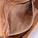 CELINE Macadam Canvas Shoulder Bag PVC Leather Brown Gold Auth BD213-21