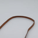 CELINE Macadam Canvas Shoulder Bag PVC Leather Brown Gold Auth BD213-7