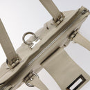 Salvatore Ferragamo Gancini Shoulder Bag Leather White Silver Auth BD2130-10