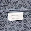 Salvatore Ferragamo Gancini Shoulder Bag Leather White Silver Auth BD2130-12