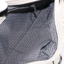 Salvatore Ferragamo Gancini Shoulder Bag Leather White Silver Auth BD2130-11