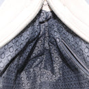 Salvatore Ferragamo Gancini Shoulder Bag Leather White Silver Auth BD2130-20