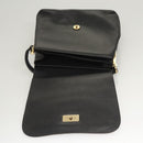 Salvatore Ferragamo Hand Bag Leather Black Gold Auth BD2131-10