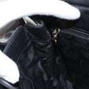 Salvatore Ferragamo Hand Bag Leather Black Gold Auth BD2131-18