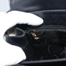 Salvatore Ferragamo Hand Bag Leather Black Gold Auth BD2131-23