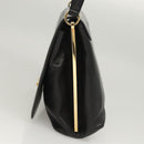 Salvatore Ferragamo Hand Bag Leather Black Gold Auth BD2131-3