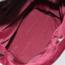 BURBERRY Nova Check Hand Bag Canvas Beige Silver Auth BD2133-11