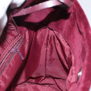 BURBERRY Nova Check Hand Bag Canvas Beige Silver Auth BD2133-17