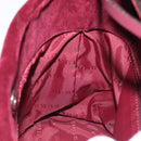 BURBERRY Nova Check Hand Bag Canvas Beige Silver Auth BD2133-18