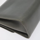 Salvatore Ferragamo Shoulder Bag Leather Gray Gold Auth BD2145-13