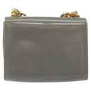 Salvatore Ferragamo Shoulder Bag Leather Gray Gold Auth BD2145-3