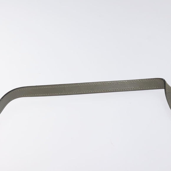 Salvatore Ferragamo Shoulder Bag Leather Gray Gold Auth BD2145