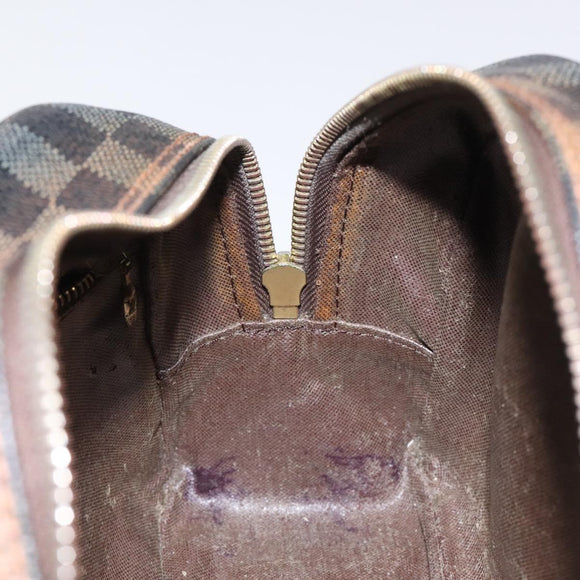 LOUIS VUITTON Damier Ebene Trousse Toilette 25 Clutch Bag N47624 LV Auth BD2155