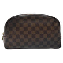 LOUIS VUITTON Damier Ebene Trousse Toilette 25 Clutch Bag N47624 LV Auth BD2155-13