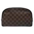 LOUIS VUITTON Damier Ebene Trousse Toilette 25 Clutch Bag N47624 LV Auth BD2155-2