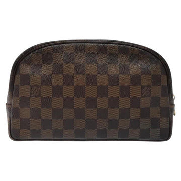 LOUIS VUITTON Damier Ebene Trousse Toilette 25 Clutch Bag N47624 LV Auth BD2155 - 0