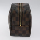 LOUIS VUITTON Damier Ebene Trousse Toilette 25 Clutch Bag N47624 LV Auth BD2155-3