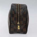 LOUIS VUITTON Damier Ebene Trousse Toilette 25 Clutch Bag N47624 LV Auth BD2155-4