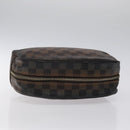 LOUIS VUITTON Damier Ebene Trousse Toilette 25 Clutch Bag N47624 LV Auth BD2155-5