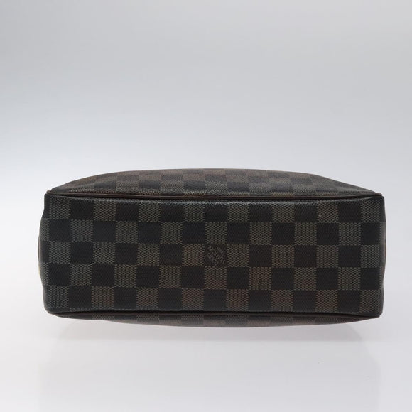 LOUIS VUITTON Damier Ebene Trousse Toilette 25 Clutch Bag N47624 LV Auth BD2155