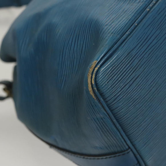 LOUIS VUITTON Epi Petit Noe Shoulder Bag Blue M44105 LV Auth BD2156