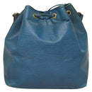 LOUIS VUITTON Epi Petit Noe Shoulder Bag Blue M44105 LV Auth BD2156-2
