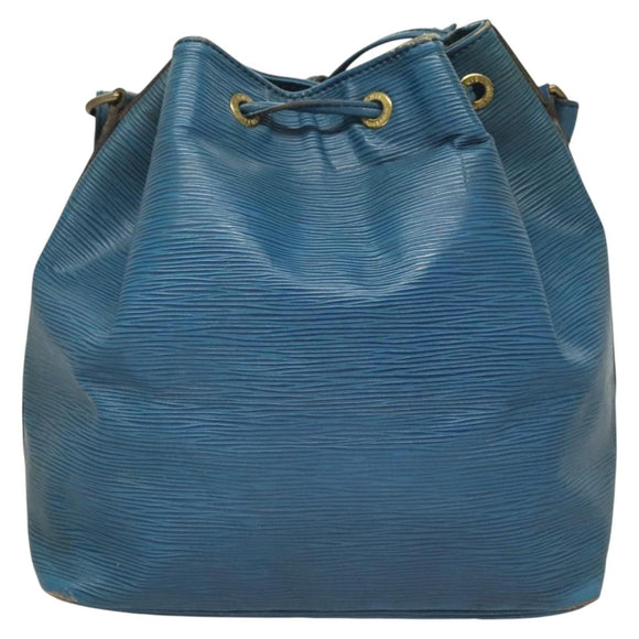 LOUIS VUITTON Epi Petit Noe Shoulder Bag Blue M44105 LV Auth BD2156
