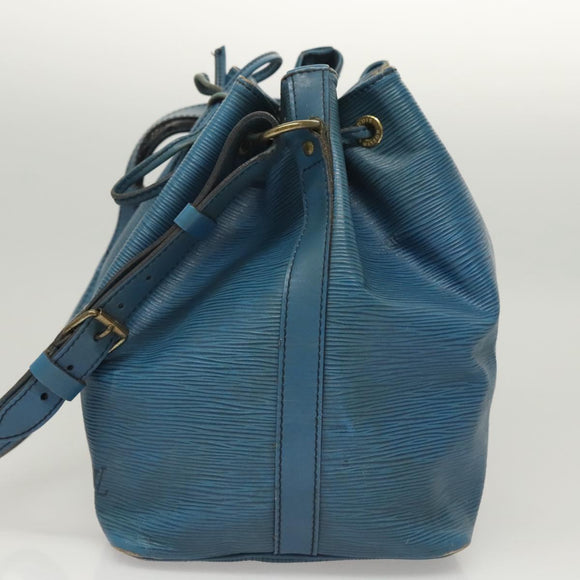 LOUIS VUITTON Epi Petit Noe Shoulder Bag Blue M44105 LV Auth BD2156