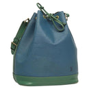 LOUIS VUITTON Epi Noe Shoulder Bag Bicolor Green Blue M44044 LV Auth BD2157-1