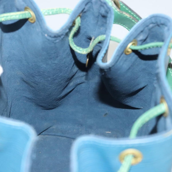 LOUIS VUITTON Epi Noe Shoulder Bag Bicolor Green Blue M44044 LV Auth BD2157