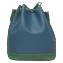 LOUIS VUITTON Epi Noe Shoulder Bag Bicolor Green Blue M44044 LV Auth BD2157-2