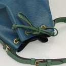 LOUIS VUITTON Epi Noe Shoulder Bag Bicolor Green Blue M44044 LV Auth BD2157-6