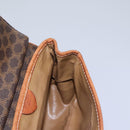 CELINE Macadam Canvas Shoulder Bag PVC Leather Brown Auth BD216-18