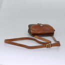 CELINE Macadam Canvas Shoulder Bag PVC Leather Brown Auth BD216-7