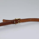 CELINE Macadam Canvas Shoulder Bag PVC Leather Brown Auth BD216-8