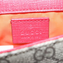 GUCCI GG Supreme Sherry Line Children Waist bag PVC Beige Red Navy Auth BD2175-15