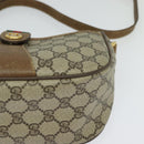 GUCCI GG Supreme Web Sherry Line Shoulder Bag PVC Beige 56 02 032 Auth BD2176-11