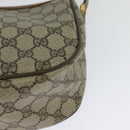 GUCCI GG Supreme Web Sherry Line Shoulder Bag PVC Beige 56 02 032 Auth BD2176-13